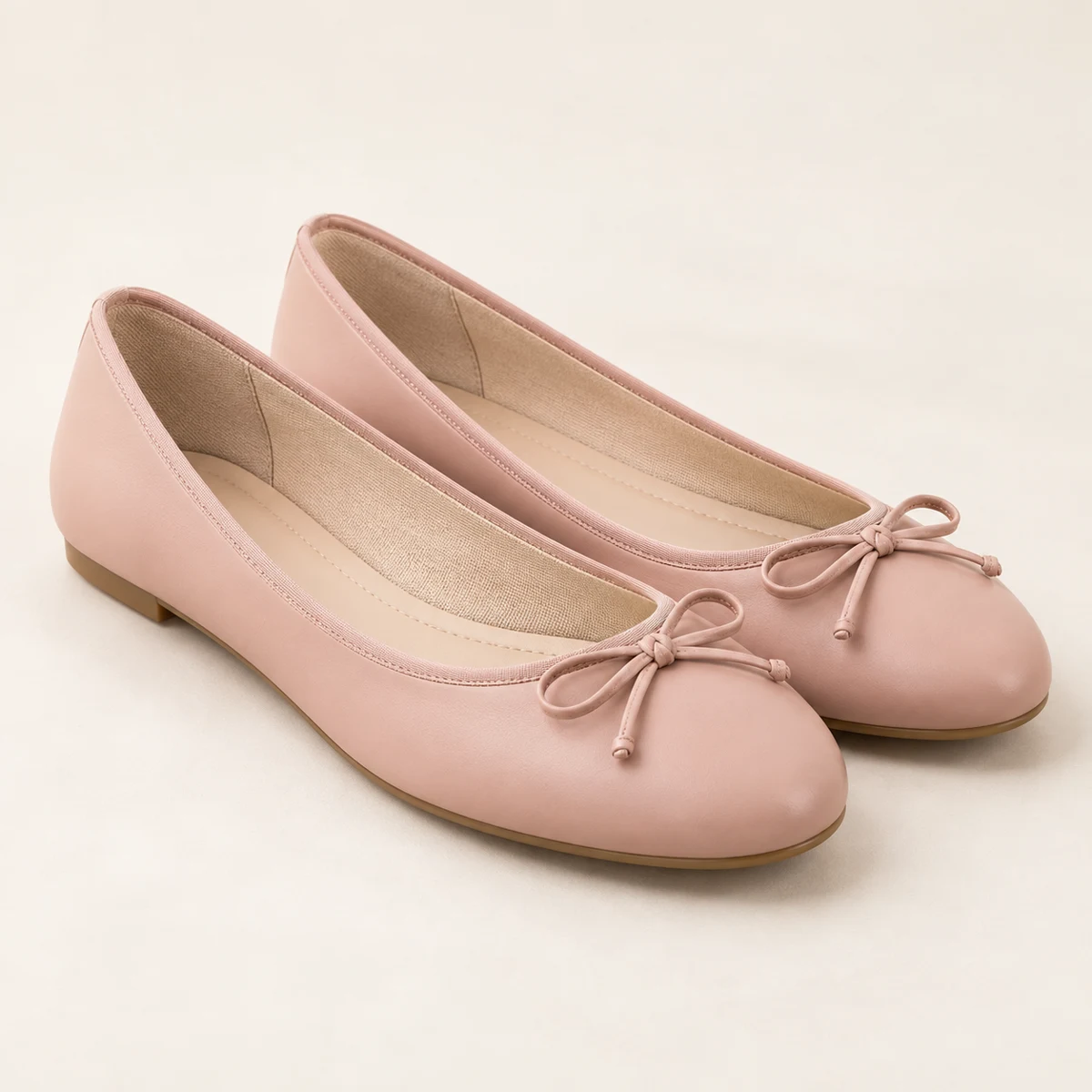 Rosalie Bow Ballet Flats in Blush